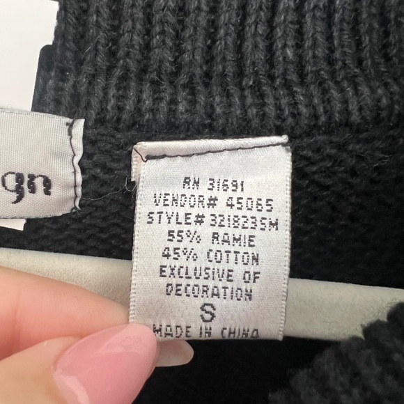 Vintage B.P. Design Christmas Tree Sweater Size S Sequined Jeweled Embellished - Picture 7 of 7